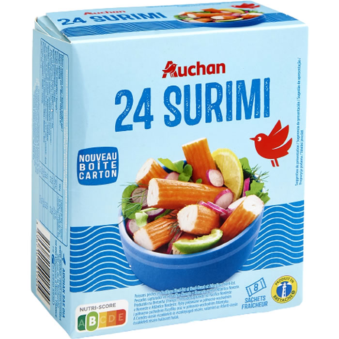 AUCHAN Bâtonnets de surimi MSC