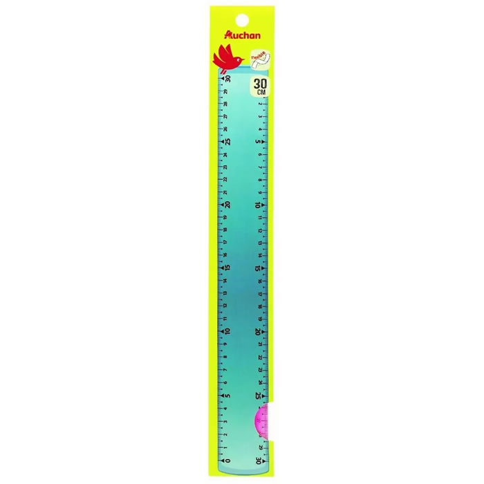 AUCHAN Règle flexible 30 cm