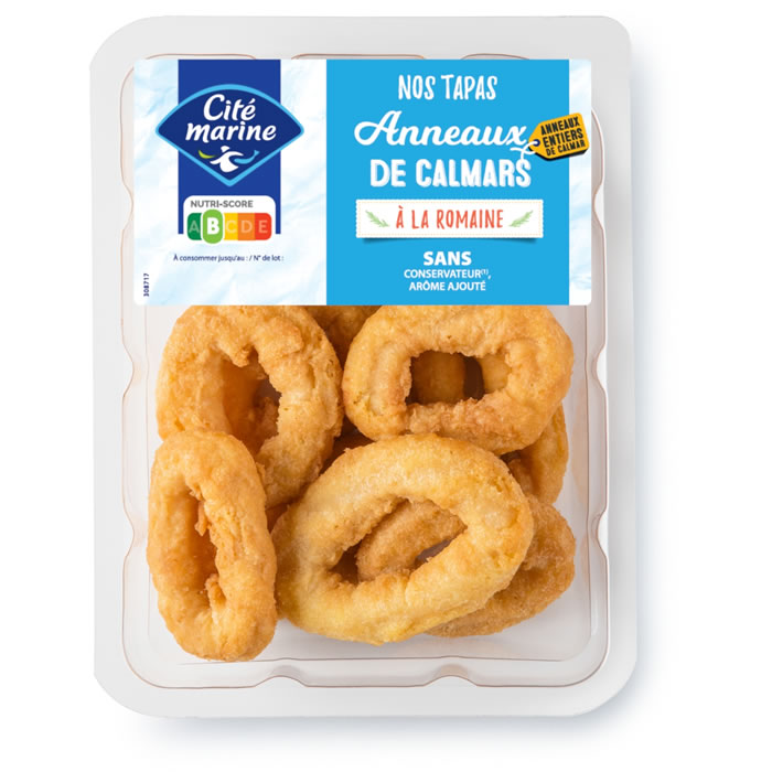 CITE MARINE Anneaux de calamars à la romaine
