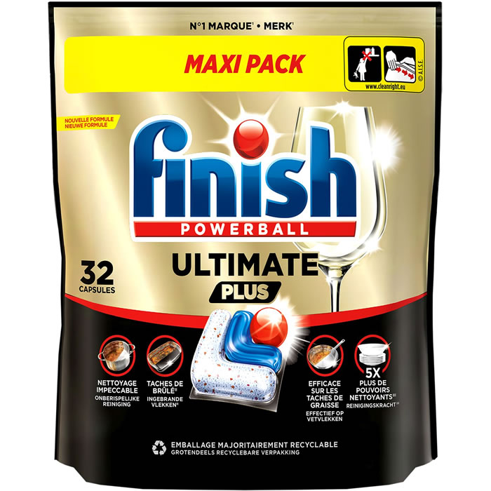 FINISH Powerball Ultimate Plus Capsules lave-vaisselle tout en 1