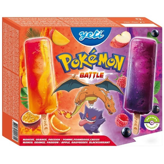 YETI Pokémon Bâtonnets glacés aux fruits