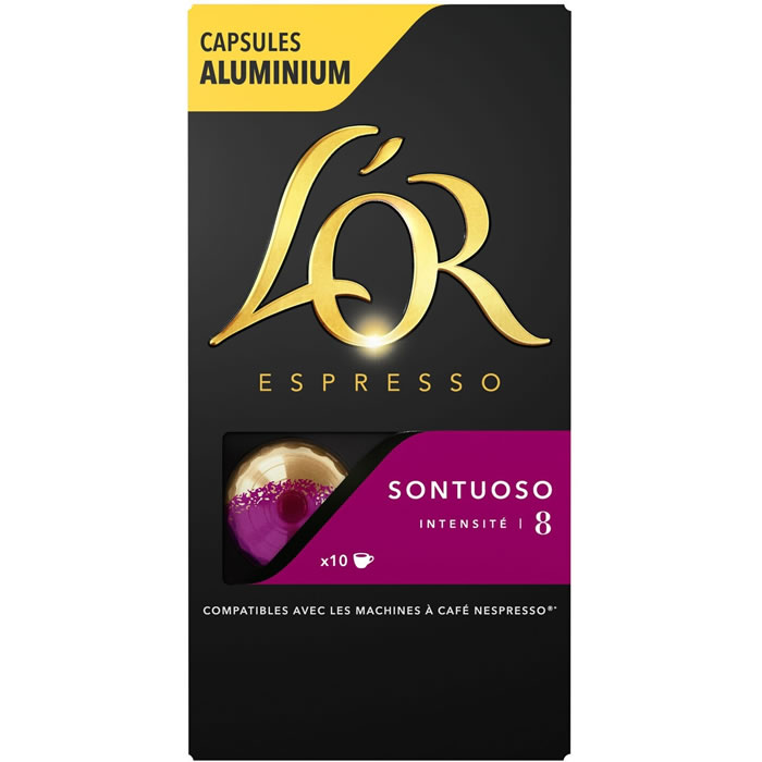 L'OR Espresso Capsules de café sontuoso N°8
