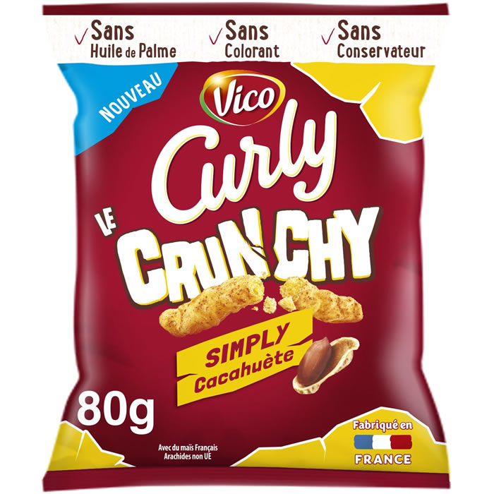 VICO Curly Soufflés à la cacahuète crunchy