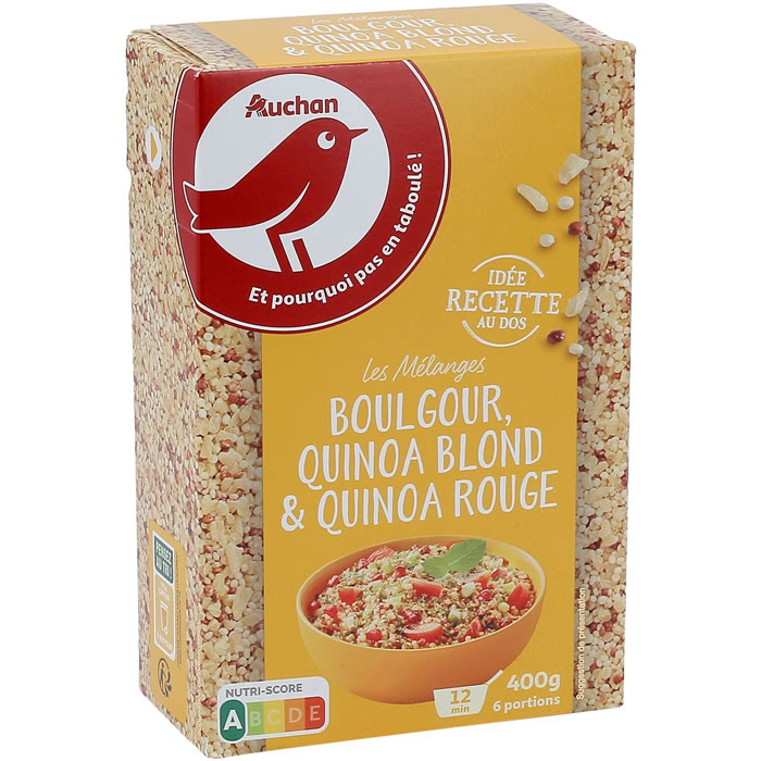 AUCHAN Boulgour et quinoa nature