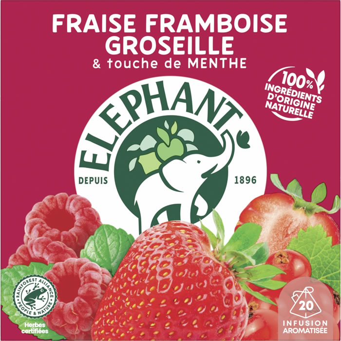 ELEPHANT : Infusion de fraise, framboise et groseille - chronodrive