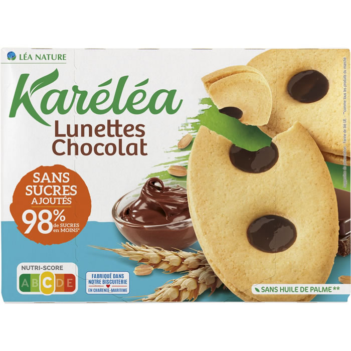 KARELEA Biscuits lunettes au chocolat