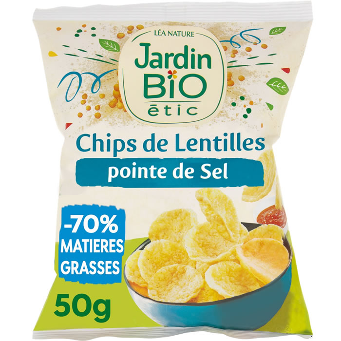 JARDIN BIO Étic Chips de lentilles nature bio