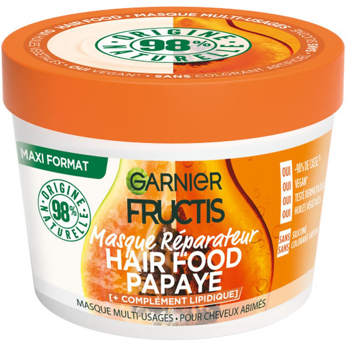 GARNIER Fructis Hair Food Masque cheveux hydratant à la papaye