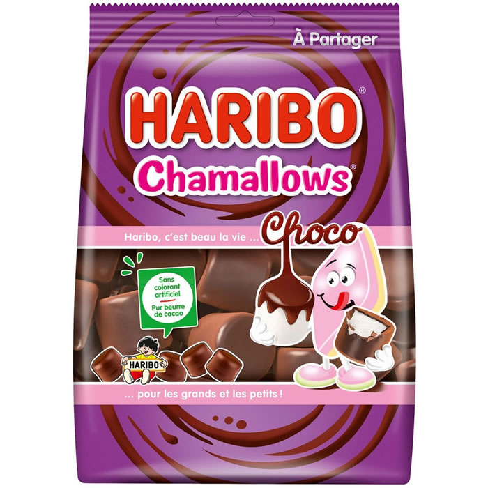 HARIBO Chamallows Choco Guimauves au chocolat