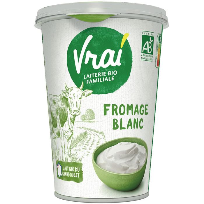 VRAI Fromage blanc bio 3.6% M.G