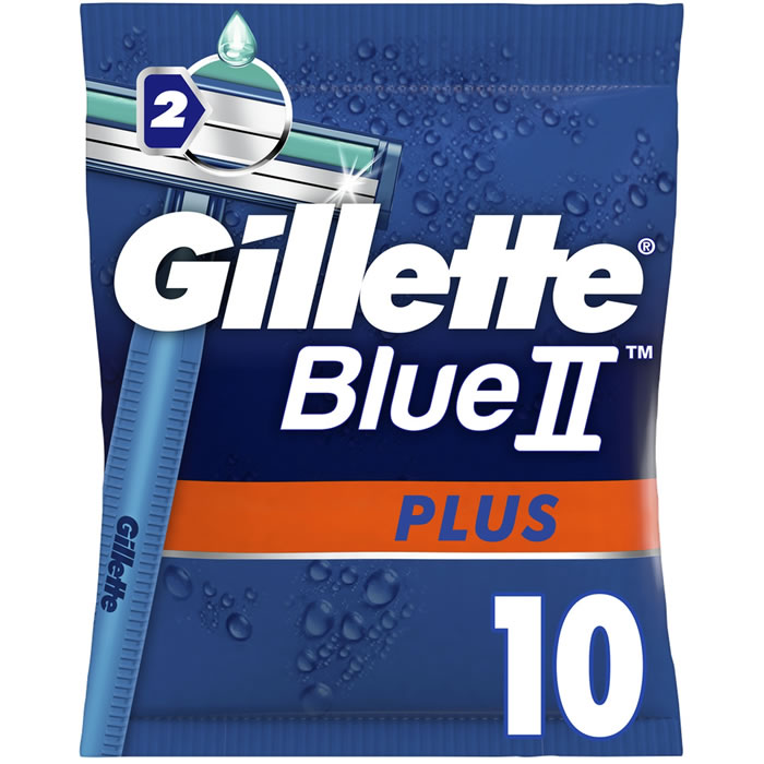 GILLETTE Blue II plus Rasoir jetable 2 lames