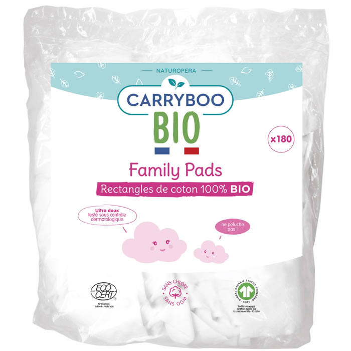 CARRYBOO Cotons rectangulaires bio