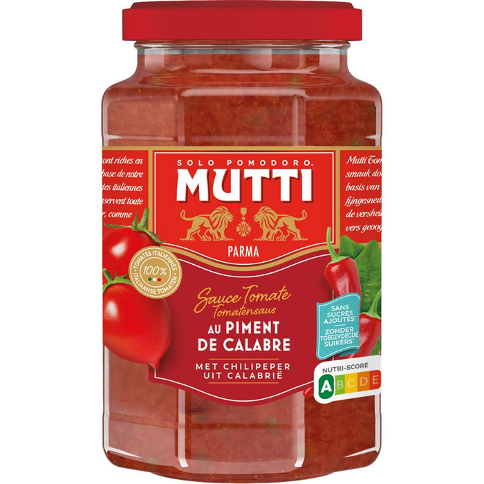 Mutti – Sauce tomate au piment 280g – Di voglia – Brasserie italienne