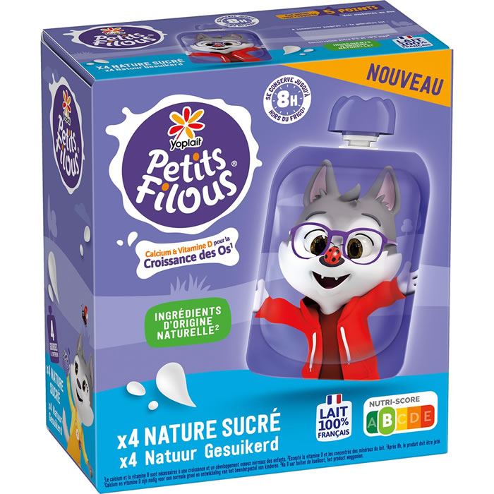 YOPLAIT Petits filous Yaourts à boire nature