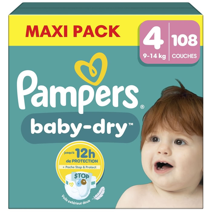 PAMPERS Baby Dry Couches taille 4 (9-14 kg)