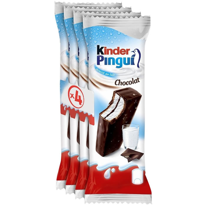 KINDER Pingui Barres chocolat fourrées au lait