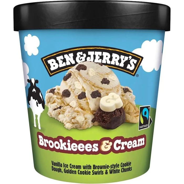BEN & JERRY'S Crème glacée à la vanille, cookie et brownie
