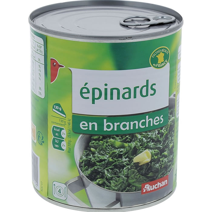 AUCHAN Epinards en branches