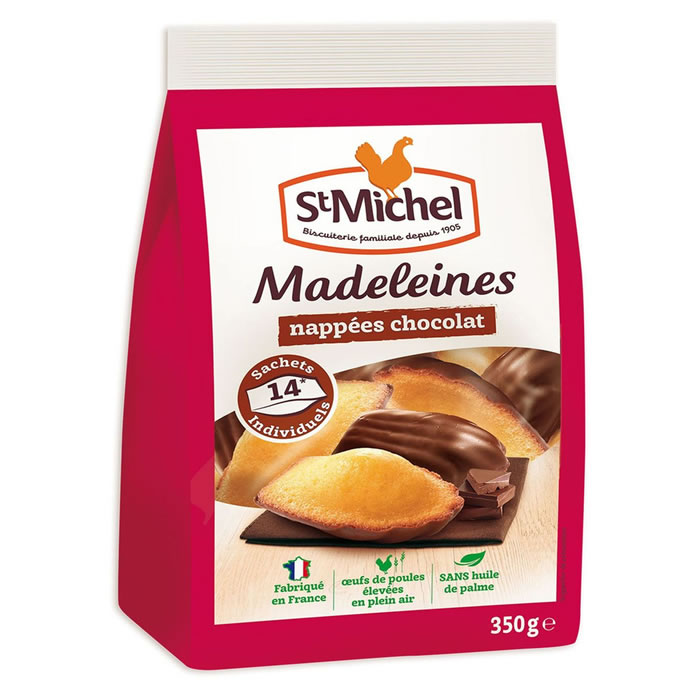 ST MICHEL Madeleines nappées de chocolat