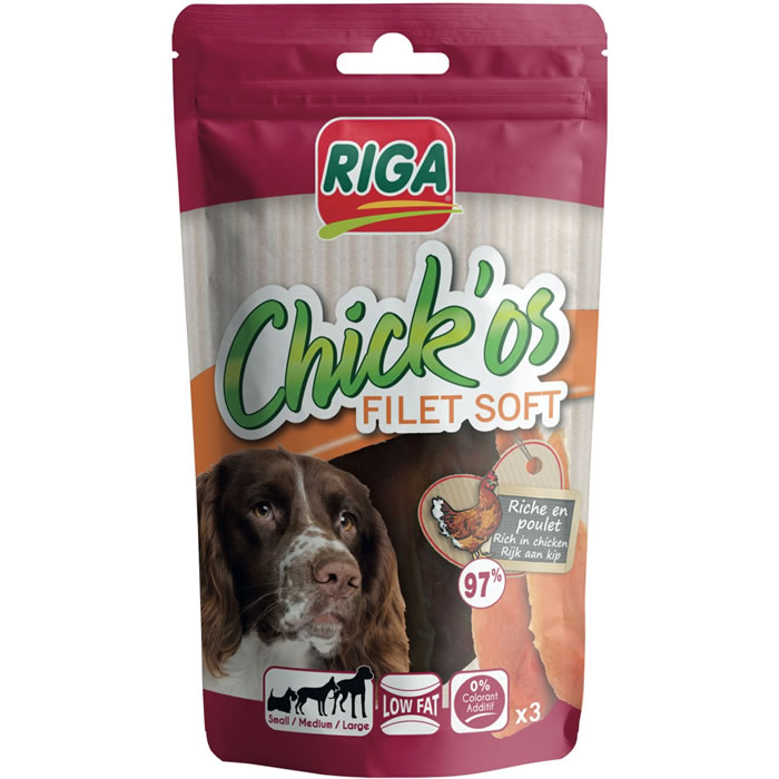 RIGA Chick'Os Soft Filets de poulet pour chien