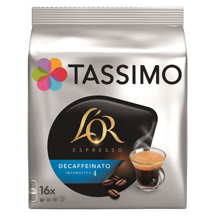 TASSIMO L'Or Dosettes de café espresso décaféiné N°4