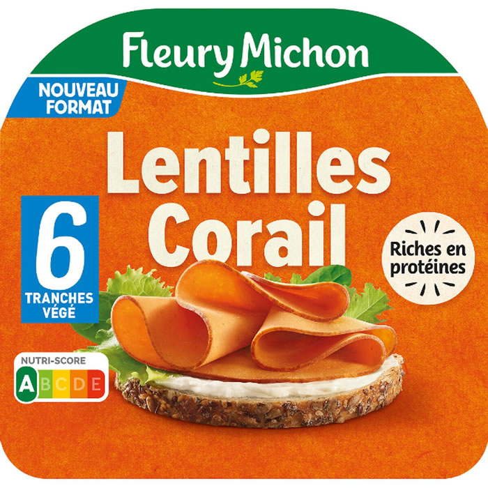 FLEURY MICHON Tranches végé à base de lentilles corail