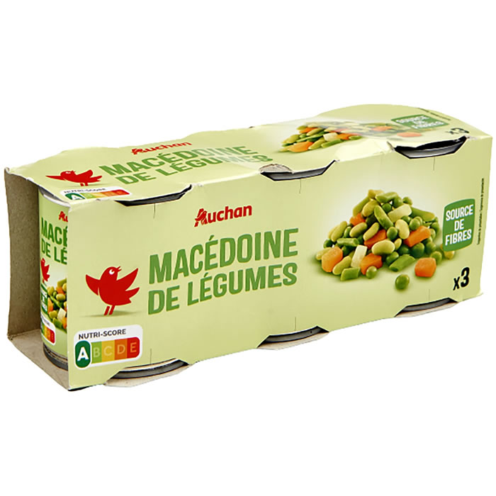 AUCHAN Macédoine de légumes