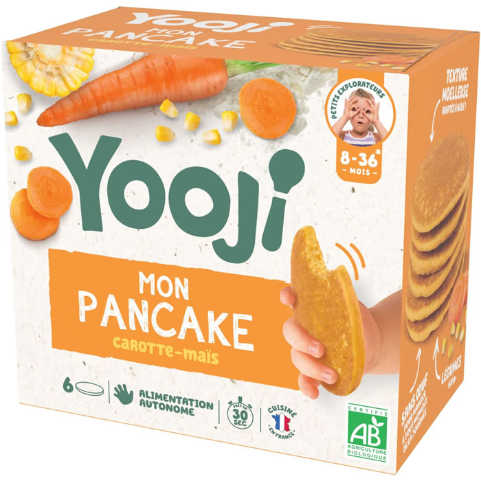 YOOJI Pancake à la carotte et maïs dès 8 mois bio