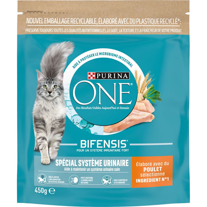 PURINA One Croquettes au poulet pour chat spécial système urinaire