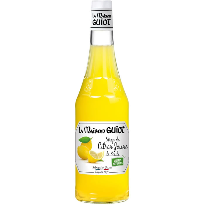 LA MAISON GUIOT Sirop de citron jaune de Sicile
