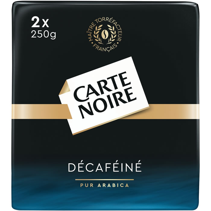 CARTE NOIRE Café moulu décaféiné pur arabica N°7