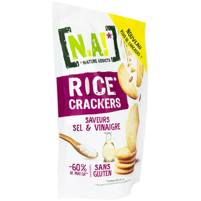N.A! Rice Crackers au sel et vinaigre