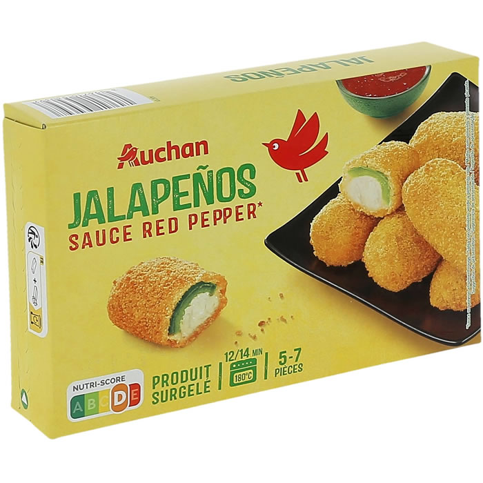 AUCHAN Jalapenös et fromages panés sauce poivron rouge