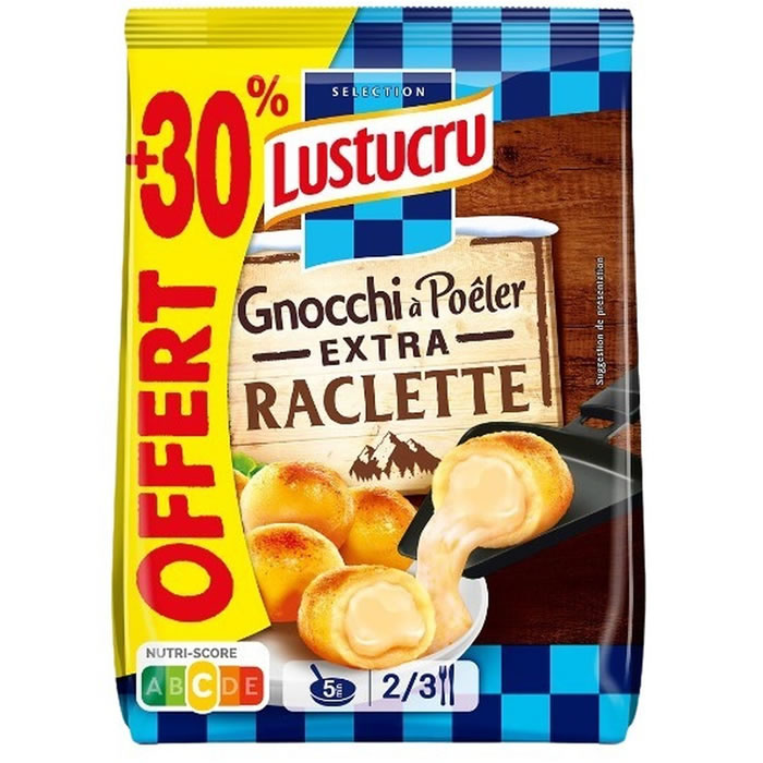 LUSTUCRU Gnocchi de pomme de terre à poêler fourré à la raclette