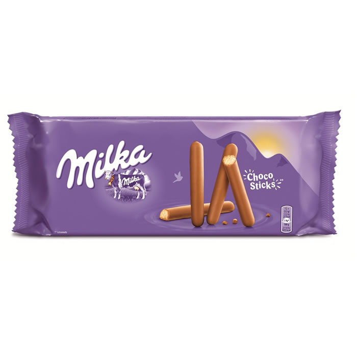MILKA Choco Sticks Biscuits enrobés de chocolat au lait