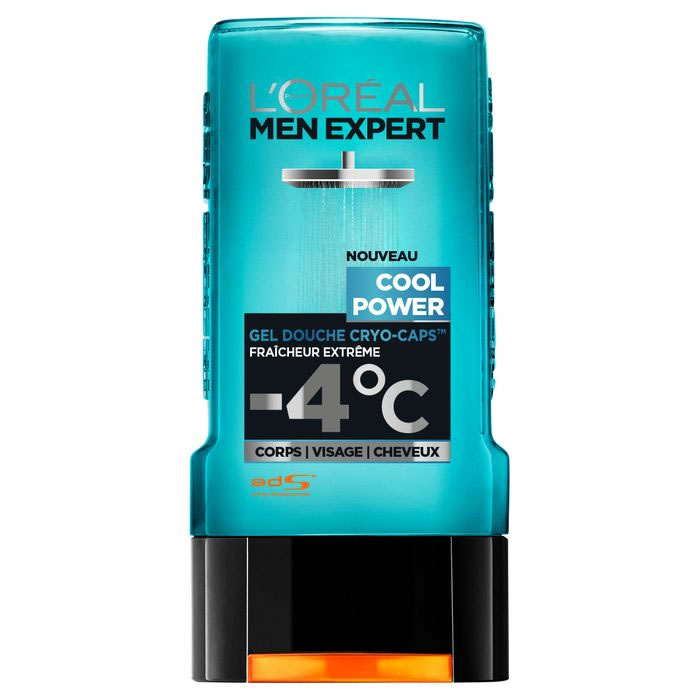 L'OREAL Men Expert Cool Power Shampoing douche homme cryo-caps