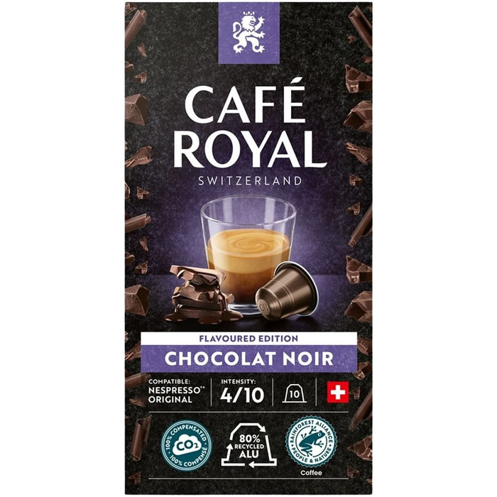 CAFE ROYAL Suisse Capsules de café chocolat noir N°4