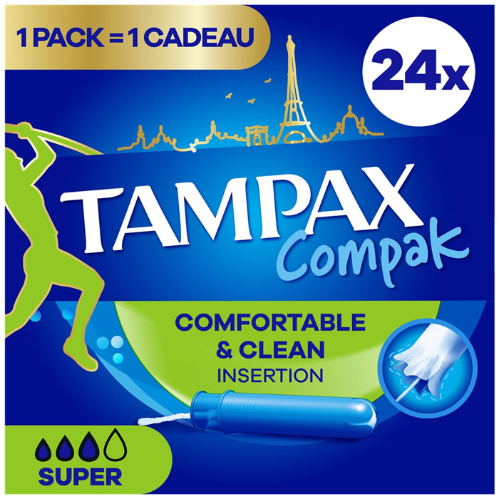 TAMPAX Compak Tampon avec applicateur super