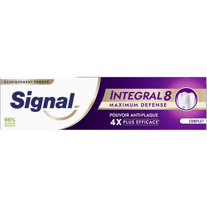 SIGNAL Intégral 8 Dentifrice complet anti-plaques à la menthe