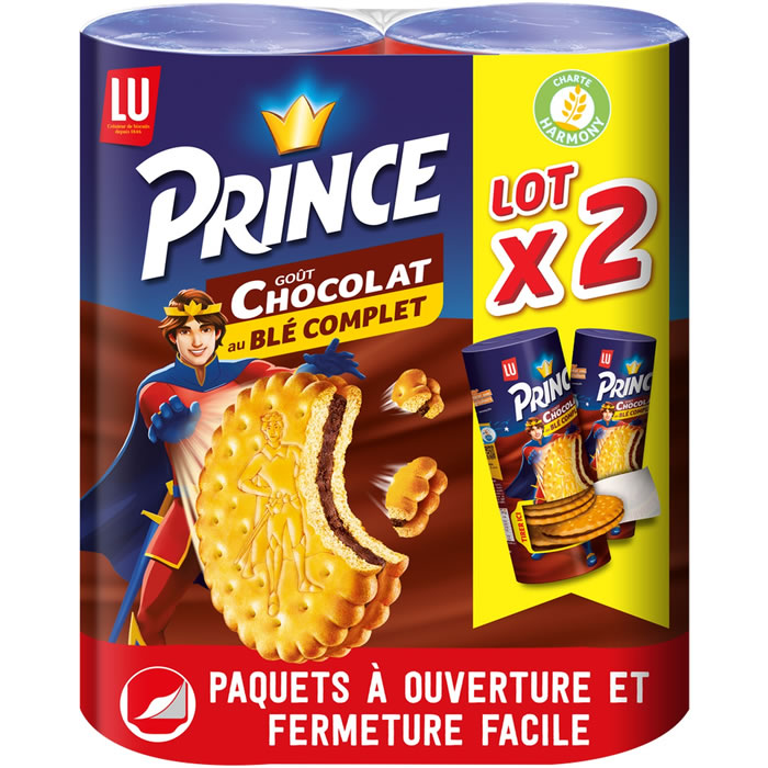 Biscuit Prince au Chocolat, Lu (2 x 300 g)  La Belle Vie : Courses en  Ligne - Livraison à Domicile