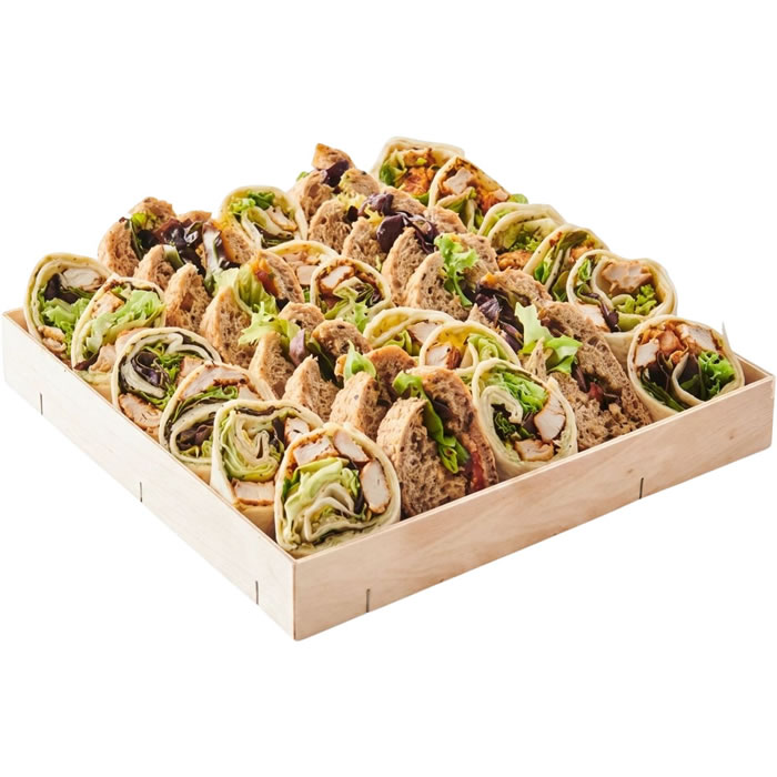 FLUNCH Traiteur Assortiment de wraps de poulet et mini pains au thon