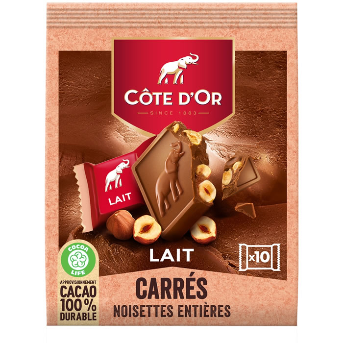 CÔTE D'OR Chocolat au lait aux noisettes