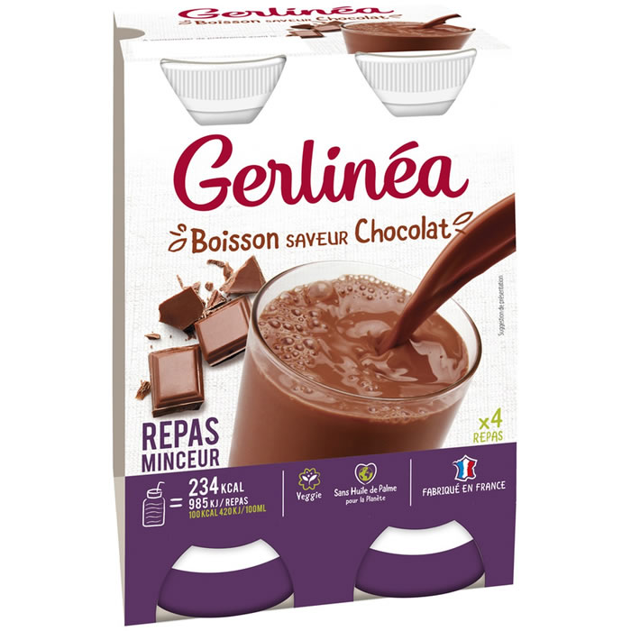 GERLINEA Minceur Substitut de repas à boire au Chocolat
