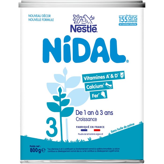 NESTLE : Nidal - Lait de croissance en poudre 12mois/3ans