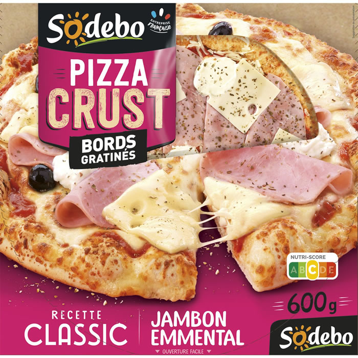 SODEBO Crust Pizza au jambon et emmental