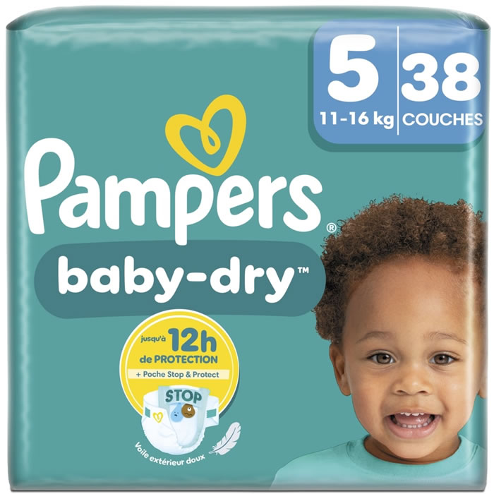PAMPERS Baby-Dry Couches taille 5 (11-16 kg)