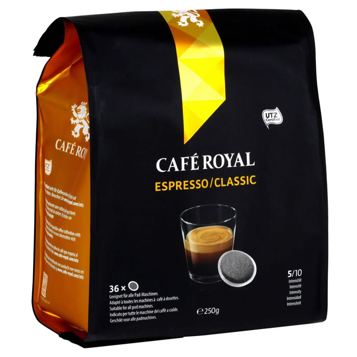 CAFE ROYAL Dosettes de café espresso classique N°5