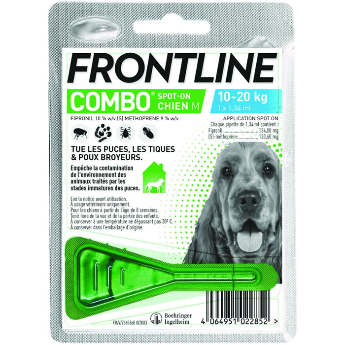 FRONTLINE Combo Pipette anti-puces et anti-tiques pour chien
