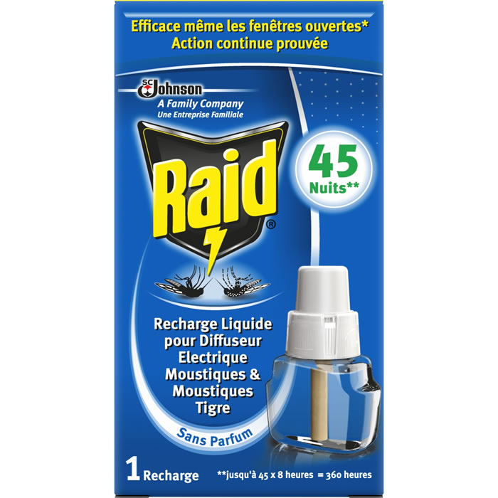 RAID Recharge électrique liquide anti-moustiques