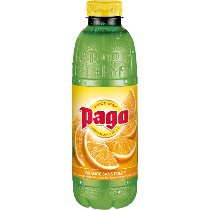 PAGO Pus jus d'orange sans pulpe